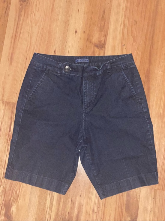 Bandolino Pants - Bandolino Denim Shorts Womens Size 8 Dark Blue Stretch Mid Rise Casual Pocket
